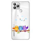Senada General Mobile Gm 22 Plus İle Uyumlu Kılıf 0.4Mm Lazer Kesim Silikon Stok:Kuşlar