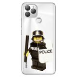 Senada General Mobile Gm 22 Plus İle Uyumlu Kılıf 0.4Mm Lazer Kesim Silikon Stok:Lego Police