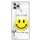 Senada General Mobile Gm 22 Plus İle Uyumlu Kılıf 0.4Mm Lazer Kesim Silikon Stok:Life Is Fun
