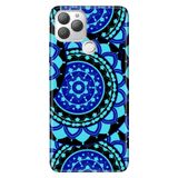 Senada General Mobile Gm 22 Plus İle Uyumlu Kılıf 0.4Mm Lazer Kesim Silikon Stok:Mavi Mandala,Color377