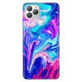 Senada General Mobile Gm 22 Plus İle Uyumlu Kılıf 0.4Mm Lazer Kesim Silikon Stok:Mavi Pembe Ilizyon