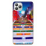 Senada General Mobile Gm 22 Plus İle Uyumlu Kılıf 0.4Mm Lazer Kesim Silikon Stok:Merdiven Sanatı