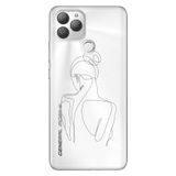 Senada General Mobile Gm 22 Plus İle Uyumlu Kılıf 0.4Mm Lazer Kesim Silikon Stok:Minimal Karakter