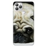 Senada General Mobile Gm 22 Plus İle Uyumlu Kılıf 0.4Mm Lazer Kesim Silikon Stok:Miskin Pug