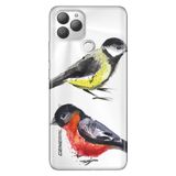 Senada General Mobile Gm 22 Plus İle Uyumlu Kılıf 0.4Mm Lazer Kesim Silikon Stok:Muhabbet Kuşu