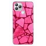 Senada General Mobile Gm 22 Plus İle Uyumlu Kılıf 0.4Mm Lazer Kesim Silikon Stok:Pembe Beton