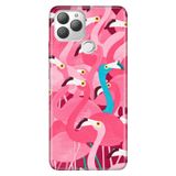 Senada General Mobile Gm 22 Plus -İle Uyumlu Kılıf 0.4Mm Lazer Kesim Silikon Stok:Pembe Kuğu