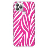 Senada General Mobile Gm 22 Plus İle Uyumlu Kılıf 0.4Mm Lazer Kesim Silikon Stok:Pembe Zebra