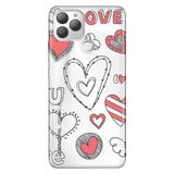 Senada General Mobile Gm 22 Plus İle Uyumlu Kılıf 0.4Mm Lazer Kesim Silikon Stok:Pink Love