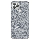 Senada General Mobile Gm 22 Plus İle Uyumlu Kılıf 0.4Mm Lazer Kesim Silikon Stok:Piramit Gri