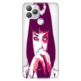 Senada General Mobile Gm 22 Plus İle Uyumlu Kılıf 0.4Mm Lazer Kesim Silikon Stok:Pulp Fiction
