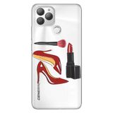 Senada General Mobile Gm 22 Plus İle Uyumlu Kılıf 0.4Mm Lazer Kesim Silikon Stok:Red Love
