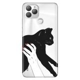 Senada General Mobile Gm 22 Plus İle Uyumlu Kılıf 0.4Mm Lazer Kesim Silikon Stok:Sanat Kedi