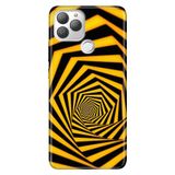 Senada General Mobile Gm 22 Plus İle Uyumlu Kılıf 0.4Mm Lazer Kesim Silikon Stok:Sarı Siyah Tünel