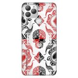 Senada General Mobile Gm 22 Plus İle Uyumlu Kılıf 0.4Mm Lazer Kesim Silikon Stok:Skull Deco