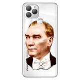 Senada General Mobile Gm 22 Plus İle Uyumlu Kılıf 0.4Mm Lazer Kesim Silikon Stok:Smokin Atatürk