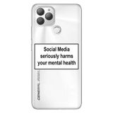 Senada General Mobile Gm 22 Plus İle Uyumlu Kılıf 0.4Mm Lazer Kesim Silikon Stok:Social Media