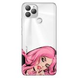 Senada General Mobile Gm 22 Plus İle Uyumlu Kılıf 0.4Mm Lazer Kesim Silikon Stok:Timsah Gözyaşı
