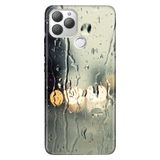 Senada General Mobile Gm 22 Plus İle Uyumlu Kılıf 0.4Mm Lazer Kesim Silikon Stok:Yağmurlu Bir Akşam