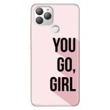 Senada General Mobile Gm 22 Plus İle Uyumlu Kılıf 0.4Mm Lazer Kesim Silikon Stok:You Go Girl