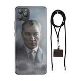 Senada General Mobile Gm 22 Plus İle Uyumlu Kılıf Atatürk 1938 Desenli Silikon İpli Boyun Askı Aparatı