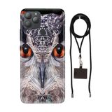 Senada General Mobile Gm 22 Plus İle Uyumlu Kılıf Baykuş 212 Desenli Silikon İpli Boyun Askı Aparatı