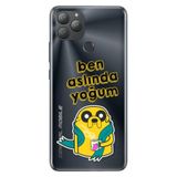 Senada General Mobile GM 22 Plus ile Uyumlu Kılıf Desenli Baskılı Silikon Ben Aslında Yoğum