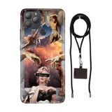 Senada General Mobile Gm 22 Plus İle Uyumlu Kılıf Dont Care Desenli Silikon İpli Boyun Askı Aparatı