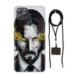 Senada General Mobile Gm 22 Plus İle Uyumlu Kılıf John Desenli Silikon İpli Boyun Askı Aparatı