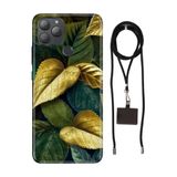 Senada General Mobile Gm 22 Plus İle Uyumlu Kılıf Orman Kokusu Desenli Silikon İpli Boyun Askı Aparatı