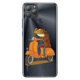 Senada General Mobile GM 22 Plus ile Uyumlu Kılıf Resimli Desenli Silikon Gezgin Kurbağa