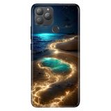 Senada General Mobile GM 22 Plus ile Uyumlu Kılıf Resimli Desenli Silikon Golden Beach