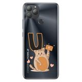 Senada General Mobile GM 22 Plus ile Uyumlu Kılıf Resimli Desenli Silikon Kedili Ü Harfi