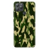Senada General Mobile GM 22 Plus ile Uyumlu Kılıf Resimli Desenli Silikon Koyu Kamuflaj