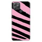 Senada General Mobile GM 22 Plus ile Uyumlu Kılıf Resimli Desenli Silikon Pembe Siyah