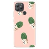 Senada General Mobile Gm 22 Plus İle Uyumlu Kılıf Silikon Desenli Tam Koruma Resimli Cactus