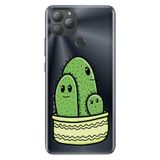 Senada General Mobile Gm 22 Plus İle Uyumlu Kılıf Silikon Desenli Tam Koruma Resimli Kaktüs Ailesi
