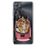 Senada General Mobile Gm 22 Plus İle Uyumlu Kılıf Silikon Desenli Tam Koruma Resimli Kedi Tatilde
