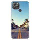 Senada General Mobile Gm 22 Plus İle Uyumlu Kılıf Silikon Desenli Tam Koruma Resimli Miami Sunset