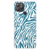Senada General Mobile Gm 22 Plus İle Uyumlu Kılıf Silikon Desenli Tam Koruma Resimli Parıldayan Zebra