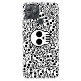 Senada General Mobile Gm 22 Plus İle Uyumlu Kılıf Silikon Desenli Tam Koruma Resimli Skull White