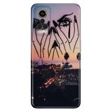 Senada General Mobile Gm 22 Pro İle Uyumlu Kılıf 0.4Mm Lazer Kesim Silikon Kapak Cloud Girl