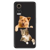 Senada General Mobile Gm 22 Pro İle Uyumlu Kılıf 0.4Mm Lazer Kesim Silikon Kapak Köpek Kedi