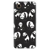 Senada General Mobile Gm 22 Pro İle Uyumlu Kılıf 0.4Mm Lazer Kesim Silikon Kapak Small Pandas