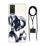 Senada General Mobile Gm 22 Pro İle Uyumlu Kılıf Lover Desenli Silikon İpli Boyun Askı Aparatı