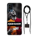 Senada General Mobile Gm 23 İle Uyumlu Kılıf Aşkın Olayım Temalı Silikon İpli Boyun Askı Aparatı
