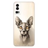 Senada General Mobile Gm 23 İle Uyumlu Kılıf Silikon Desenli Resimli Sfenks Kedi
