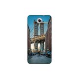 Senada General Mobile Gm 5 Plus İle Uyumlu Kılıf 0.4 Mm Lazer Kesim Silikon Kapak Brooklyn Köprüsü