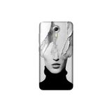 Senada General Mobile Gm 5 Plus İle Uyumlu Kılıf 0.4Mm Lazer Kesim Silikon Kapak Art Girl
