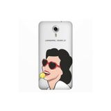 Senada General Mobile Gm 5 Plus İle Uyumlu Kılıf 0.4Mm Lazer Kesim Silikon Kapak Bayan Loli